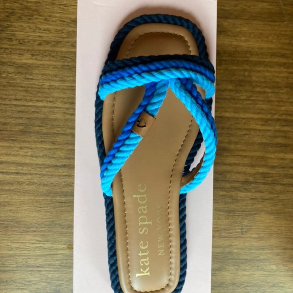 Kate Spade blue cord sandals